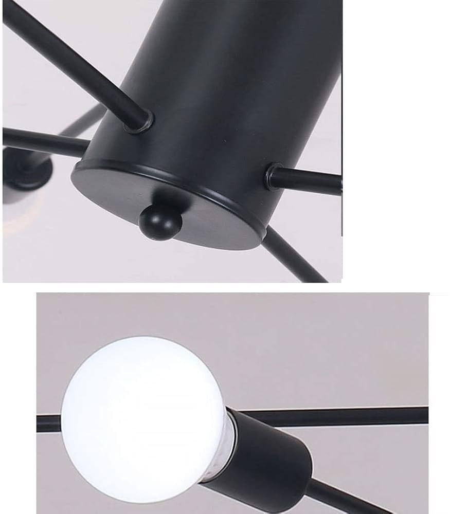 Amazon.com: ZXXDSGHUS Black Sputnik Chandelier 8-Lights Mid